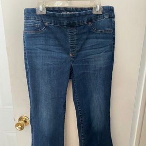 Chico slim fit pull on boot cut blue jean size 14P